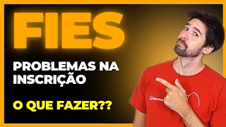 FIES 2024 PROBLEMA NO SITE O QUE FAZER [upl. by Yatnoj]