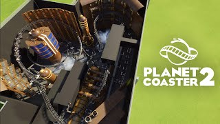 Planet Coaster 2  Steampunk Indoor Roller Coaster Speed Build [upl. by Cadell]