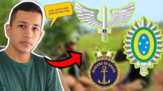 DA PRA ESCOLHER EM QUAL IR  Exército Marinha Aeronáutica serviço militar [upl. by Benedick]