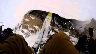 Owen Silitch Backflips into Corbets Couloir Jackson Hole [upl. by Macmahon883]