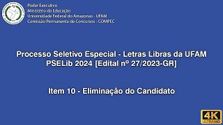 PSELib 2024  Edital em Libras Item 10 [upl. by Aliac949]