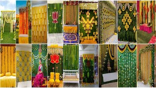 Latest Pellikuthuru Function Wedding Decor Ideas At HomePellikuthuru Function Backdrop Designs [upl. by Obediah]