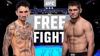 MAX HOLLOWAY vs KHABIB NURMAGOMEDOV  FREE FIGHT  mma ufc [upl. by Helse373]