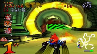 Crash Team Racing Adventure Part 56 Oxide Station Yellow CTR Token [upl. by Klinges]