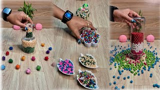 Satisfying Reverse Beads ASMR ♥️♥️♥️ 27 reverse asmr satisfying [upl. by Anaujnas]