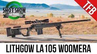 SHOT 2018 Lithgow LA105 Woomera Long Range Rifle at SHOT Range Day 2018 [upl. by Noit]