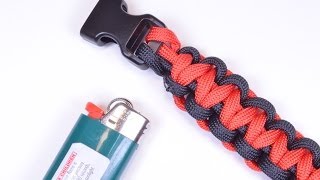 How to Finish a Paracord Survival Bracelet with a Lighter and Pliers [upl. by Donaldson347]