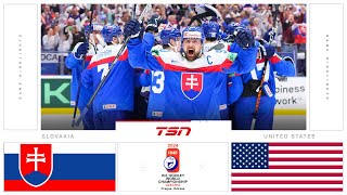 Slovakia vs USA Highlights  2024 Mens World Hockey Championship [upl. by Hakceber]