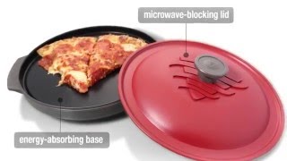 Reheatza Microwave Pizza Pan  Reheat Pizza with a Crispy Crust [upl. by Marcoux]