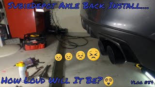 How to Install SubieDepot Axle Back on 2020 WRX [upl. by Jarrell822]