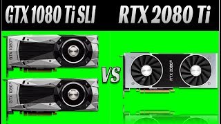 Nvidia GTX 1080 Ti SLI vs Nvidia RTX 2080 Ti 1080p 1440p 2160p 4K 12 Games and 36 tests [upl. by Llednil]