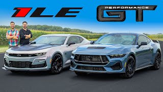 2024 Mustang GT Performance vs Camaro SS 1LE  DRAG RACE and LAP TIMES [upl. by Coats]