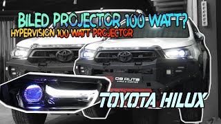 SI GAGAH TOYOTA HILUX  UPGRADE BILED PROJECTOR 100 WATT DARI HYPERVISION GIMANA TUH HASILNYA [upl. by Veejar]