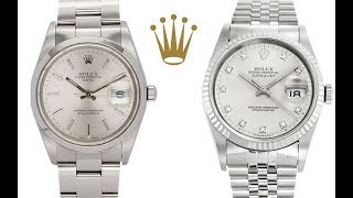 Whats The Difference Rolex Datejust Vs Rolex Oyster Perpetual Date [upl. by Thomasin243]