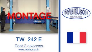 Montage du pont 2 colonnes TW 242 E  TWIN BUSCH® [upl. by Michaelina]