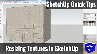 Resizing Textures and Materials in SketchUp  SketchUp Quick Tips [upl. by Adao]