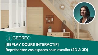 Replay cours interactif Représenter une pièce sous escalier [upl. by Avie]