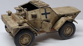 German Daimler Dingo Mini Art 135 Model Build and Diorama [upl. by Arnoldo694]