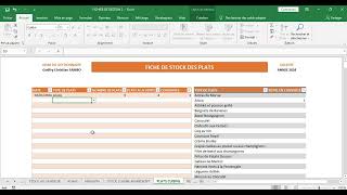 FICHIER DE GESTION DUN RESTAURANT [upl. by Leckie]