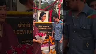 Sanjay Kapoor pays tribute at Sridevi Chowk inauguration honoring her lasting legacy [upl. by Notaes]