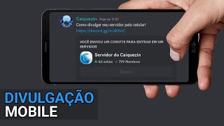 Como divulgar seu servidor do Discord pelo Celular métodos mobile [upl. by Haroun]