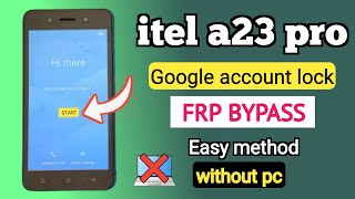 Itel a23 pro frp bypass without pc  L5006c frp bypus no pc  itel a23 frp unlock no pc [upl. by Genie891]