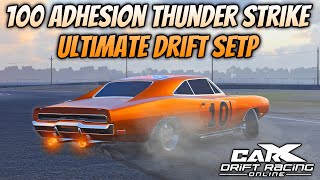 CarX Drift Racing Online  Thunder Strike 100 Adhesion Ultimate Drift Setup [upl. by Irtemed]