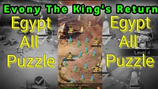 EGYPT ALL PUZZLE SOLVE  EVONY THE KINGS RETURN GAME  EVONY THE KINGS RETURN EGYPT PUZZLE [upl. by Flossi]