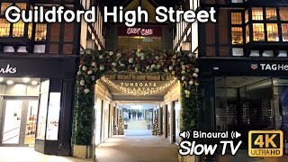 Enjoy Guildfords High Street Christmas Lights 2023 [upl. by Idnic559]