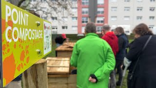 Un composteur collectif au quartier Bastille à Sarreguemines [upl. by Acinelav516]