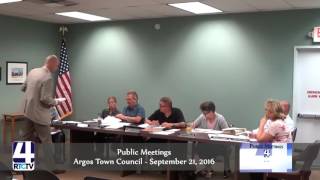 PM Argos Town Council 9 21 16 [upl. by Eckhardt]