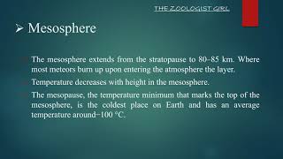 Layers of Atmosphere PPT  Troposphere  Stratosphere  Mesosphere  Thermosphere  Exosphere [upl. by Jewell]