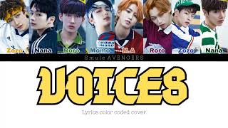 Smule AVENGERS  Voices Stray kids cover lyrics color coded [upl. by Shu62]