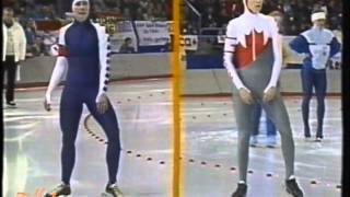 Winter Olympic Games Calgary 1988  500 m Grenier  Haringa [upl. by Rodoeht]