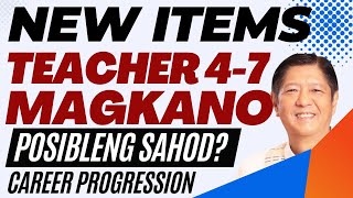 TEACHER 4  7 SALARY MAGKANO CAREER PROGRESSION FOR TEACHERS [upl. by Jacobo]