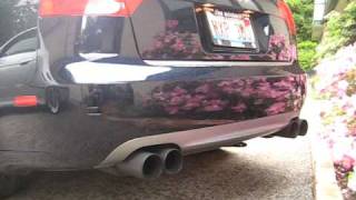 Audi B7 A4 32 Custom quad tip exhaust set up [upl. by Alfeus24]