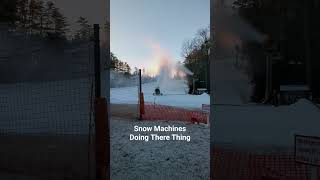 Snow Machines Hard At Work  Sapphire Valley  NC [upl. by Ggerc]