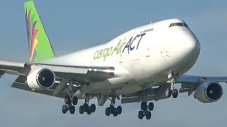 BOEING 747 LANDING  DEPARTURE  20 Minutes of Aviation at LIEGE 4K [upl. by Guria]