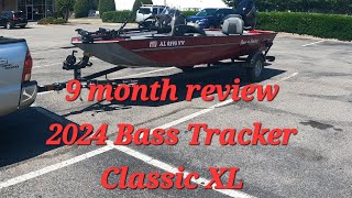 2024 Bass Tracker Classic XL 9 month review [upl. by Akiehsal]