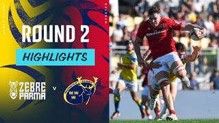 Zebre Parma v Munster  Highlights  Round 2  URC 202425 [upl. by Naesal]