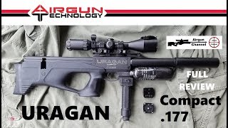 URAGAN Compact Airgun Full Review Airgun Technologys URAGAN Bullpup PCP Air Rifle [upl. by Frieder428]