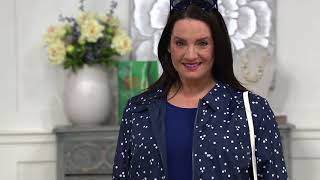 Isaac Mizrahi Live Water Resistant Reversible Anorak Jacket on QVC [upl. by Yatzeck]