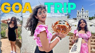 My GOA Trip In MonSoon  Vlog with FAMILY and Friends  MyMissAnand [upl. by Anyer]