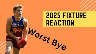 Reacting to 2025 Fixture  5 STRAIGHT BYES  Supercoach 2025 [upl. by Erfert]