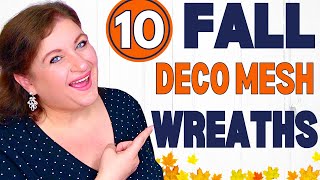 10 DECO MESH WREATHS That Will MAKE Your Home INSTAFAMOUS [upl. by Batory]