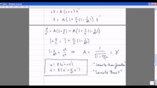 Modern Physics Lecture 7 Special Relativity Lorentz Transformations [upl. by Eetnuahs46]