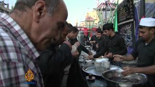 Shia Muslims commemorate Ashura in Iraq [upl. by Norel]