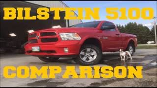 Ram 1500 Bilstein BeforeAfter Comparison [upl. by Egroej]