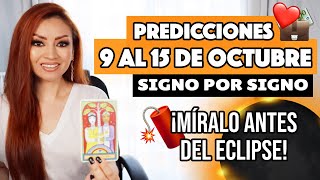 HORÓSCOPO SEMANAL 9 al 15 DE OCTUBRE 🔮 SIGNO POR SIGNO [upl. by Niwdla339]