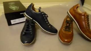 Magnanni lace up leather sneakers [upl. by Dnalro]